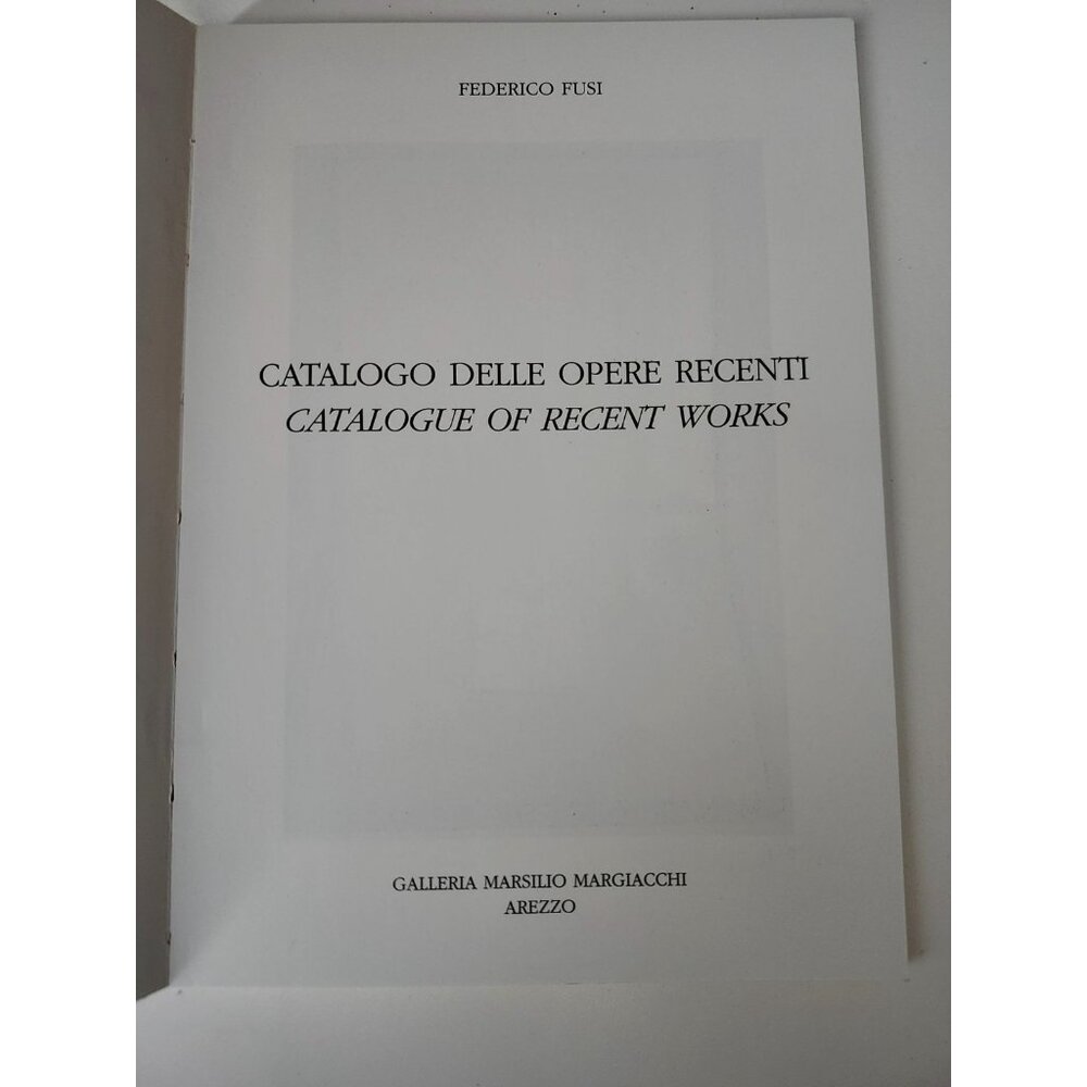 Federico Fusi Art Books Lot of 2, Italian Artist, Eikon Sculpture Italia Italy - Picture 15 of 16